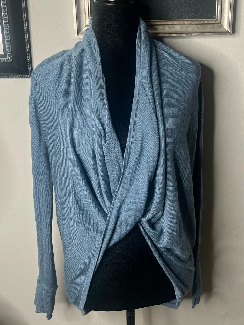 Lululemon iconic wrap 4 Heathered blue denim Cashmere blend
